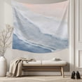 thumbnail image 5 of Navy Blue Coastal Wave Small Tapestry for Bedroom Wall Hanging Tapestry, Summer Modern Ocean Beach Ceiling Backdrop Tapestries Poster Blanket Wall Decor for Teens Room Living Room Dorm 23" x 28", 5 of 8