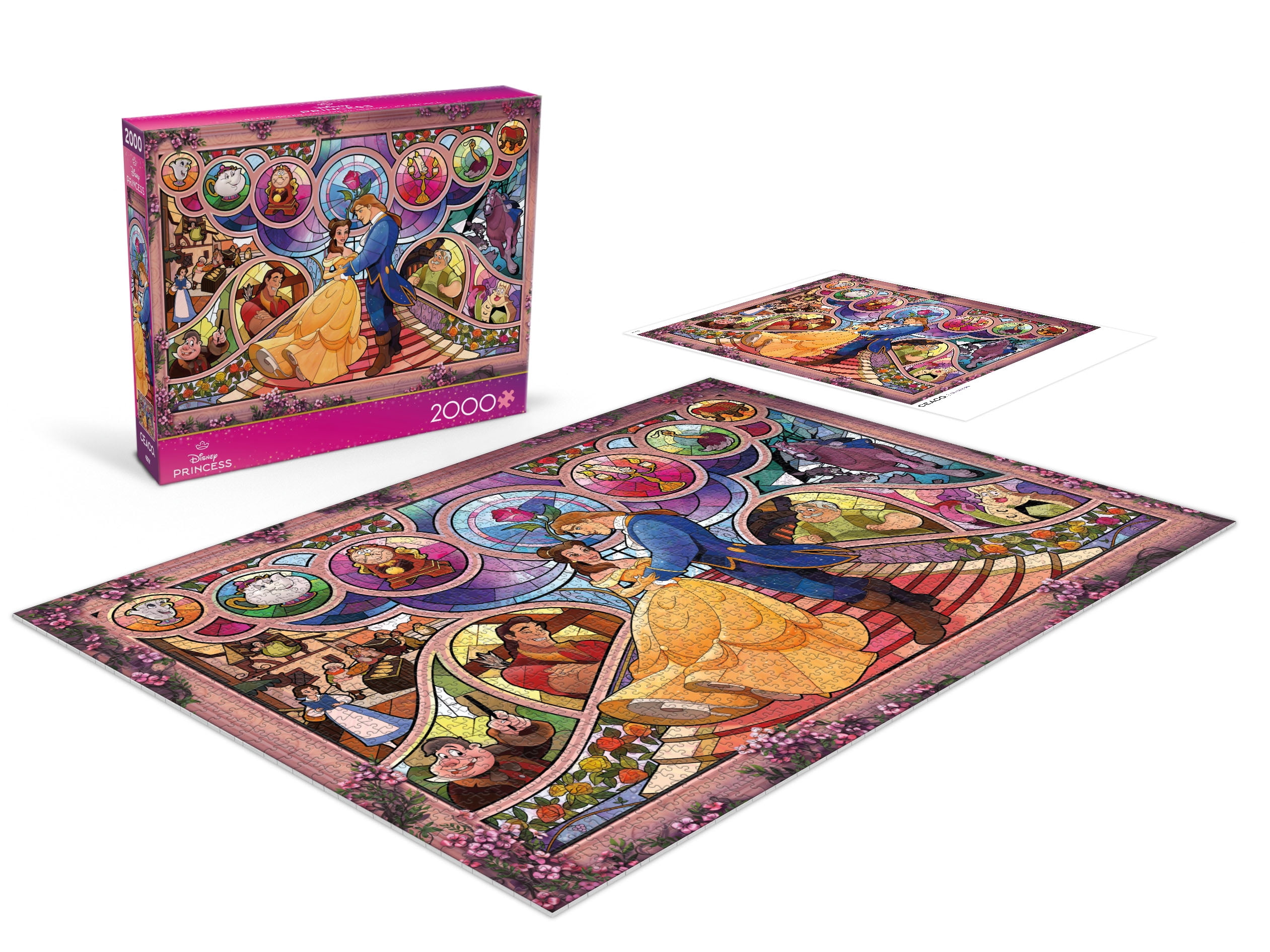 Ceaco Disney Stained Glass Beauty and the Beast 2000-Piece
