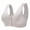Grey, variant on 3Pack Everyday Cotton Snap Bras - Women's Front Easy Close Builtup Sports Push Up Bra with Padded