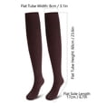 thumbnail image 4 of Deago Women Thigh High Socks Over the Knee Socks Cotton Knit Warm Long Boot Stockings Leg Warmers (White), 4 of 8