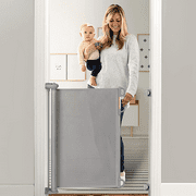 Momcozy Retractable Baby Gate, Retractable Screen Gate, 33" Tall,55" Wide, Child Safety Baby Gates for Stairs, Doorways, Hallways