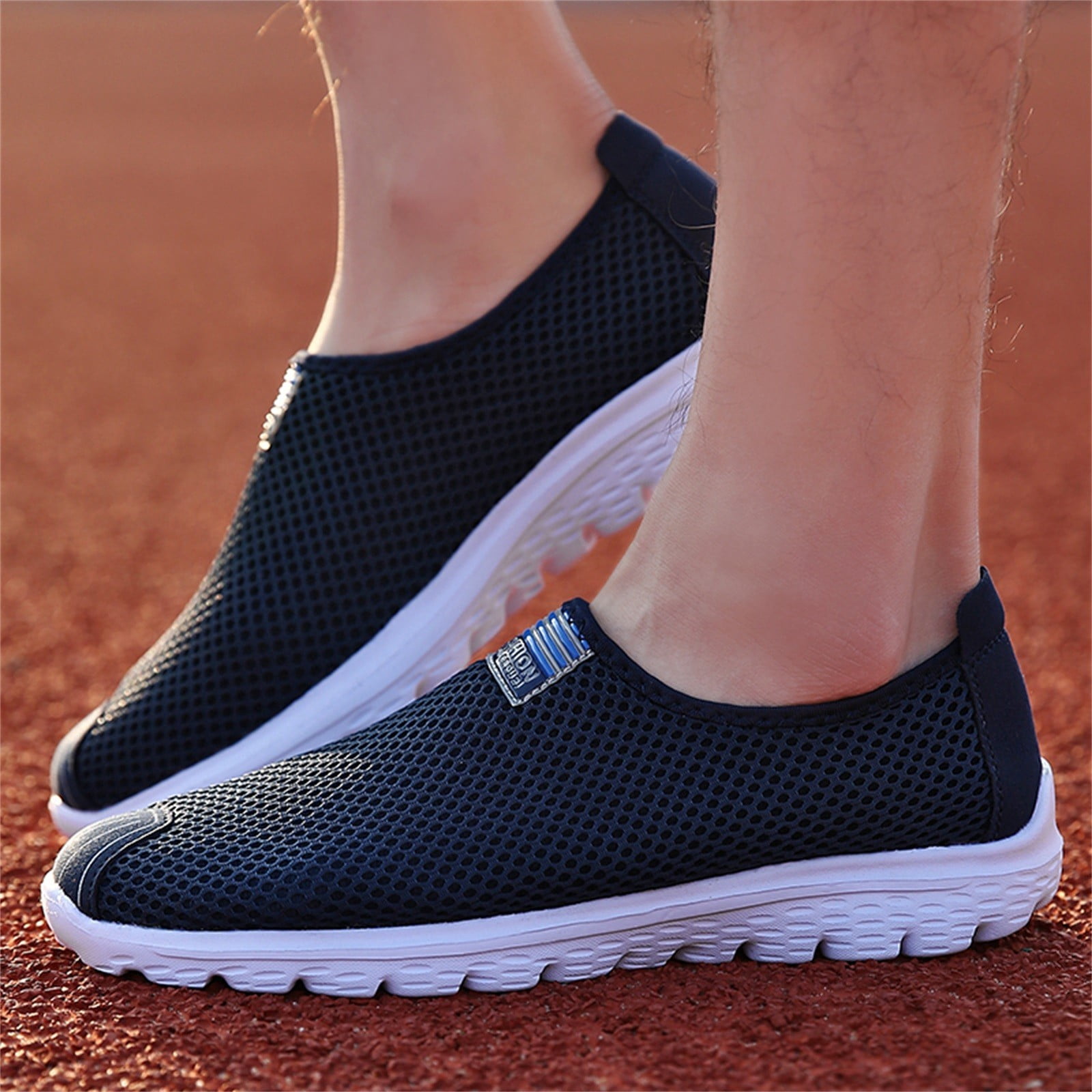 ZIZOCWA Mens Mesh bowling Shoes Sneaker Mens Shoes Couple Lightweight bowling Shoes Men S Shoes Fashion Shoes Running Sports Men S Sneaker Dark Blue Size44 Walmart
