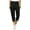 Black, variant on SwiftWear Women's Solid Color Cargo Capri Pants with Elastic Waist & Zipper Pockets - Stretch Work Capris, Casual Utility 7/8 Length S-2XL