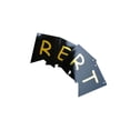 thumbnail image 3 of HAMPPLIES Retirement Vertical Banner 1Set Black Paper Bunting Glitter Letter Printing Flag Set For Retirees, 3 of 8