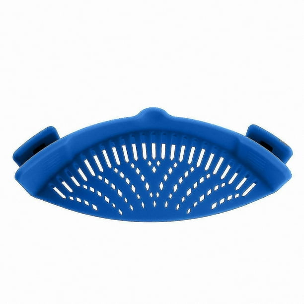 Silicone Kitchen Strainer with Clip-On Design for Easy Drainage and Cooking Convenience