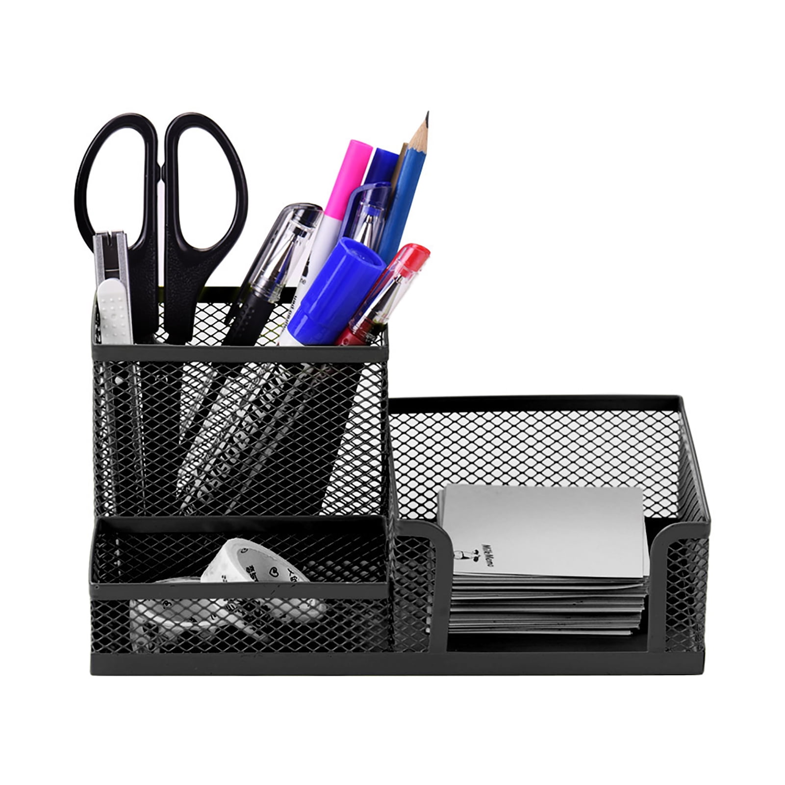Pencil Holder and Pen Organizer Set 6 Pieces, Clear 