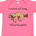 thumbnail image 4 of Inktastic I Worked out Today. I Lifted My Eyelids Cute Sloth on a Branch Boys or Girls Baby Bodysuit, 4 of 5