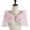 Pink, variant on Comfortable Bridal Wrap Shoulder Shawl Ruffle Covering Up for Weddings and Photoshoots Lightweight Breathable Fabric