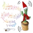 thumbnail image 1 of CM-TOP Cactus Bailarin, Cactus Parlante, Juguete De Peluche con Música, Recargable de Cactus, Habla y Repite, 3-12 Años, Regalo, Juguete Creativo para Niños, Diferentes Modelos, 1 of 8