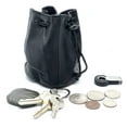 thumbnail image 2 of Genuine Leather Coin Purse Soft Pouch Drawstring Trap Closed Mini Bag, 2 of 11