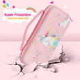 thumbnail image 2 of Trunple Unicorn Carrying Case with Dockable Grip for Nintendo Switch, Pink, 2 of 5