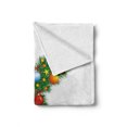thumbnail image 2 of Letter K Soft Flannel Fleece Throw Blanket, Colorful Christmas Pine Tree Letter with Bauble Candy and Angel, Cozy Plush for Indoor and Outdoor Use, 60" x 80", Multicolor, by Ambesonne, 2 of 6