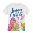 thumbnail image 5 of UngA Easter Shirt Toddler Girl Bunny Kids Graphic Tees Summer Short Sleeve Tops Funny Rabbit Girls T Shirts (White,2-3 Years), 5 of 6