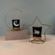 thumbnail image 3 of Middle East Candle Holder Moon Round Candlestick Candlestand Wedding Ramadan, 3 of 5