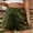 Army Green, variant on OKBOP Black Shorts for Women Plus Size Clearance Casual Relaxed Fit Wide-Leg Jeans Shorts