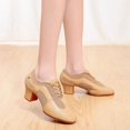 thumbnail image 2 of Zapatos De baile De Jazz De malla De Camel negro transpirable, Zapatillas De deporte para mujer, zapatos De baile latino para exteriores, Zapatilla De Deporte con parte inferior De piel, 2 of 5