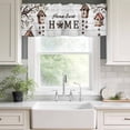 thumbnail image 3 of Sweet Home Rod Pocket Curtain Valance, Western Stars Bird Houses White Wood Plank Farmhouse Window Valance for Living Room, Bedroom, Kitchen 42"W x 12"L, 3 of 9