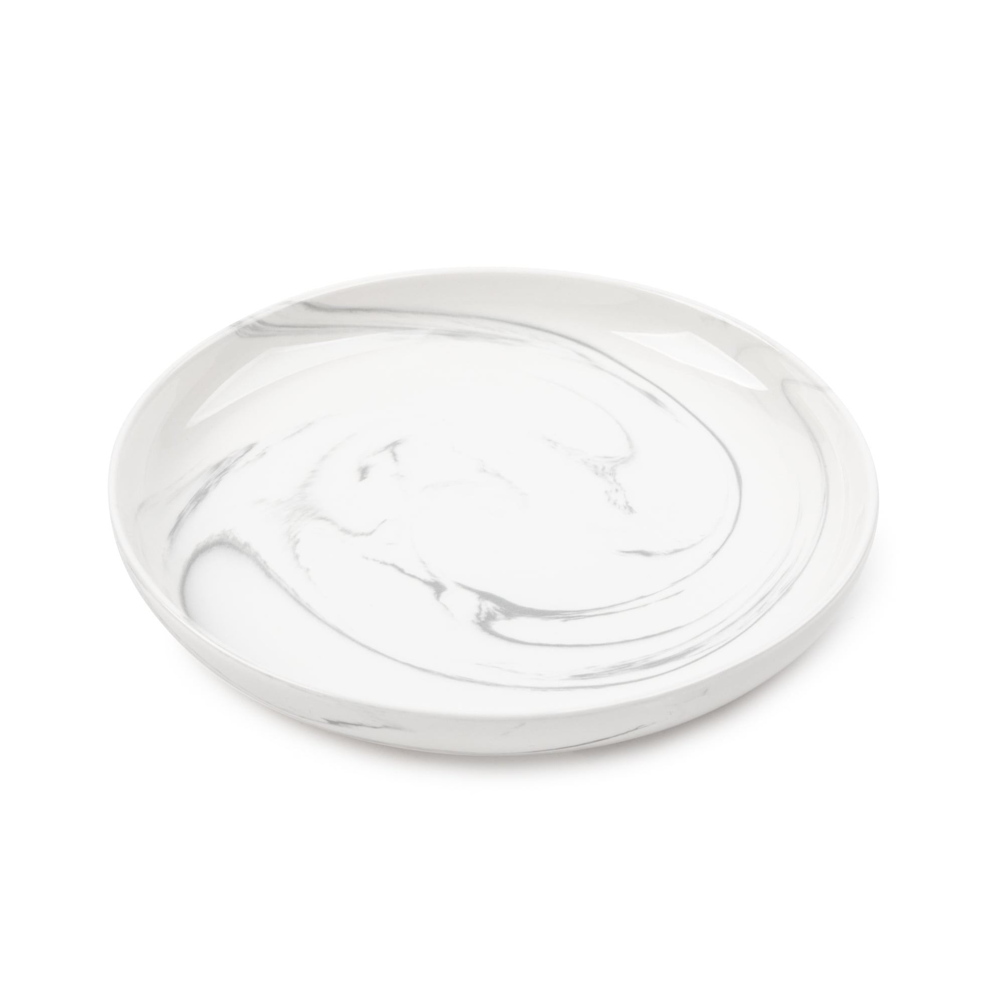 Thyme & Table Gray Marble Ceramic Salad Plate