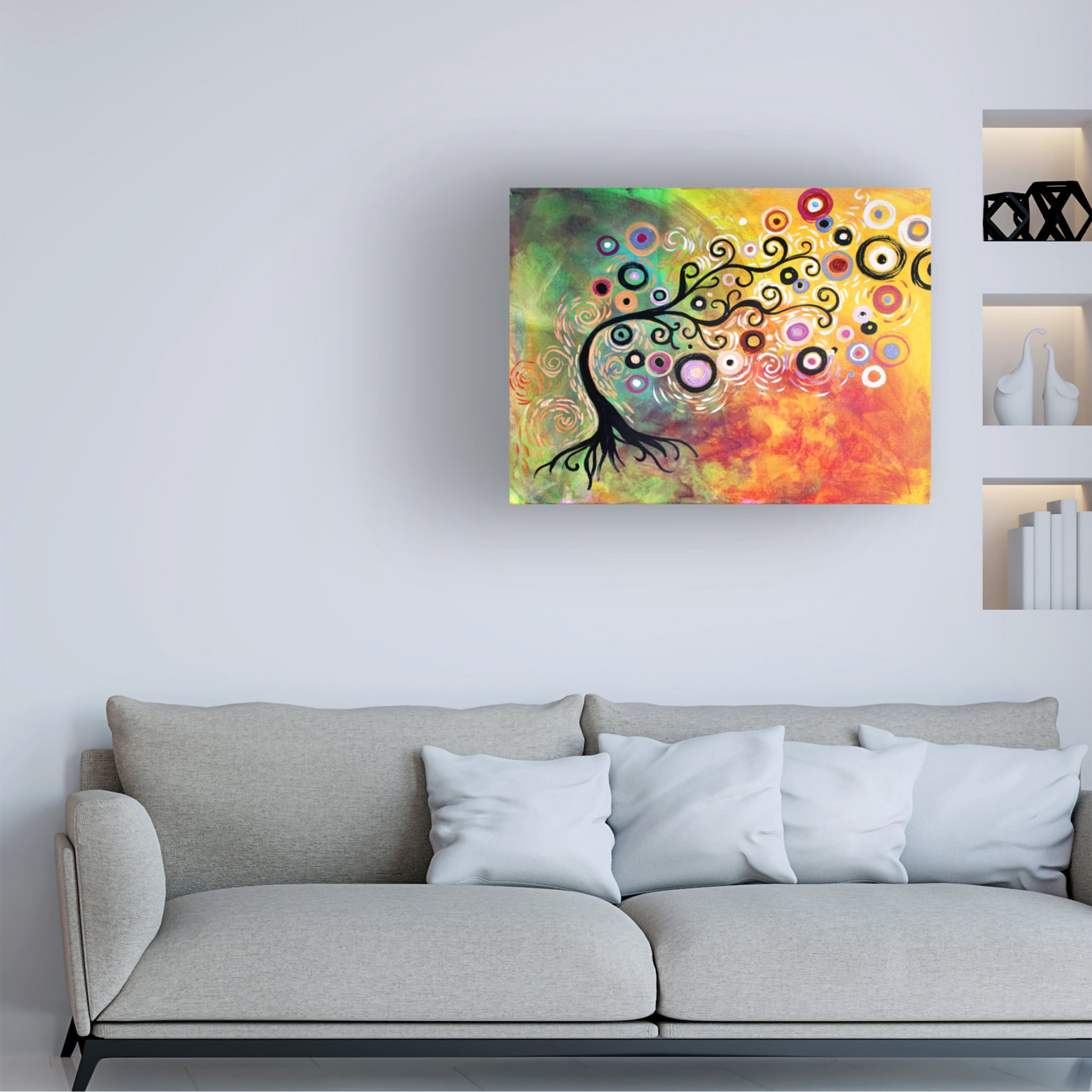Canvas Wall Art - Natasha Wescoat 'Softly Listening' Wall Art for Living Room, Bedroom, or Office Décor by Trademark Fine Art - 47 x 35 Inches