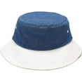 thumbnail image 6 of CoCopeaunts Denim Bucket Hat Fisher Outdoor Blue White Patchwork Summer Men's Fisherman Hat New Foldable Ladies Basin Cap, 6 of 8