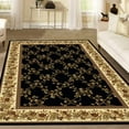 thumbnail image 4 of Radici 1427-1722-BLACK Noble Rectangular Black Transitional Italy Area Rug, 7 ft. 9 in. W x 9 ft. 6 in. H, 4 of 4