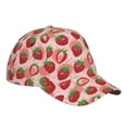 thumbnail image 3 of Haiem Cute Strawberry Baseball Cap Dad Hat Cotton Soft Adjustable Fashion Hats for Men Women Unisex Style Headwear, 3 of 9