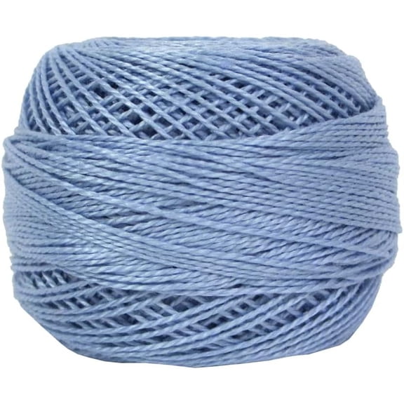 DMC Pearl Cotton Ball Size 8 87yd-Pale Delft Blue