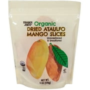 1 Pack of Trader Joes - Organic Dried Ataulfo Mango Slices | 6 Ounce a Pack