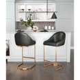 thumbnail image 5 of ZUO Scott Counter Chair Black & Gold, 5 of 9