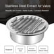 thumbnail image 2 of [2 Pack] Stainless Steel Air Vents, 7 Inch Round Louvered Grille Cover Vent, Hood Flat Ducting Ventilation, Air Vent Wall Air Outlet with Fly Screen M, 2 of 5