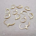 thumbnail image 3 of RSAMD 20PCS nice Lot Leverback Earring Findings Gold Round Hoop Ear Wire For Bead-20, 3 of 5