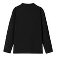 thumbnail image 7 of Timoontee Men's Fleece Lined Tops Spring Fall Warm Shirts Loungewear Shirt Casual Long Sleeve Stand Collar Shirts Solid Quarter Zip Pullover Black XL, 7 of 7