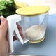 thumbnail image 3 of Yuarrent Taza de mano Tamiz de harina Tamiz de malla de polvo Colador de harina de plástico Suministros para hornear Herramientas con tapa Herramientas y accesorios para hornear Yuarrent HA1306-00B, 3 of 6