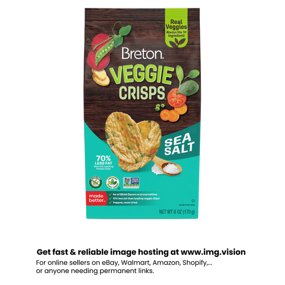 BRETON VEGGIE CRISPS SEA SALT 6OZ