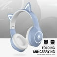 thumbnail image 5 of Wireless Headphones RGB cute cat ear Bluetooth Earphones with microphone Stereo Music Game Headset Earphone Girls Kids For Gifts, 5 of 13