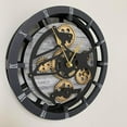 thumbnail image 5 of THE GEARS CLOCK Desk Clock with Real Moving Gears (wall clock)CA-LI_ 10 in Round Silver-Grey, 5 of 8
