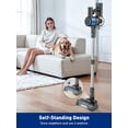 thumbnail image 2 of Cocbny Cordless Vacuum Cleaner, 8 in 1 Powerful Suction Lightweight Vacuum Cleaner for Home, LED Display, 3 Suction Modes, 45Mins Detachable Battery Vacuum for Hard Floor Carpet Pet HaiPet Hair, Blue, 2 of 9