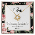 thumbnail image 3 of To My Girlfriend With You Infinity Knot Necklace Message Card, 3 of 17