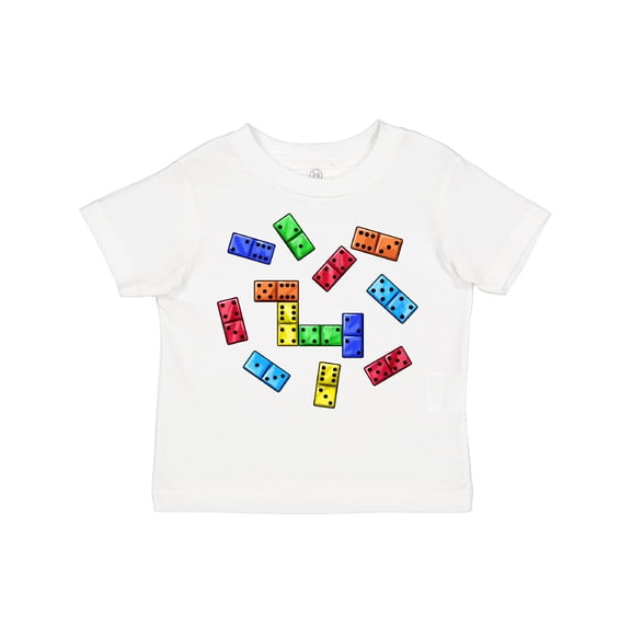 Inktastic Colorful Dominoes Boys or Girls Toddler T-Shirt
