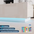 thumbnail image 4 of DIYART White High Glossy Coffee Table, led Coffee Table with 2 Drawers, Modern Coffee Table for Living Room, Coffee Table with LED, 4 of 8