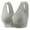 Gray, variant on Fouhkni Front Closure Bras for Older Women Plus Size Wireless Comfy Bras Seniors Full Support Daily Bra