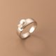 thumbnail image 1 of Anillos de perlas de Plata de Ley 925 originales para mujer, anillo de compromiso de boda, joyería Vintage de plata para mujer, 1 of 2