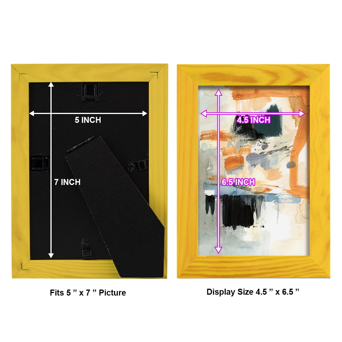 Seria II - Framed Print w/glass - Sunflower Yellow