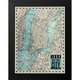 thumbnail image 2 of BRAUN Studio 19x24 Black Modern Framed Museum Art Print Titled - New-York City Map, 1889, 2 of 5