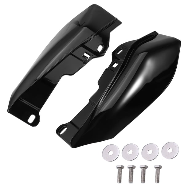 Calor Escudos Deflector Unique Bargains para Harley Davidson Street Gloss Negro