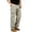 Gray, variant on TKKCS Mens Cotton Cargo Pants Elastic Waist Straight Leg Relaxed Fit Casual Outdoor Work Pants with Multi Pockets Khaki L