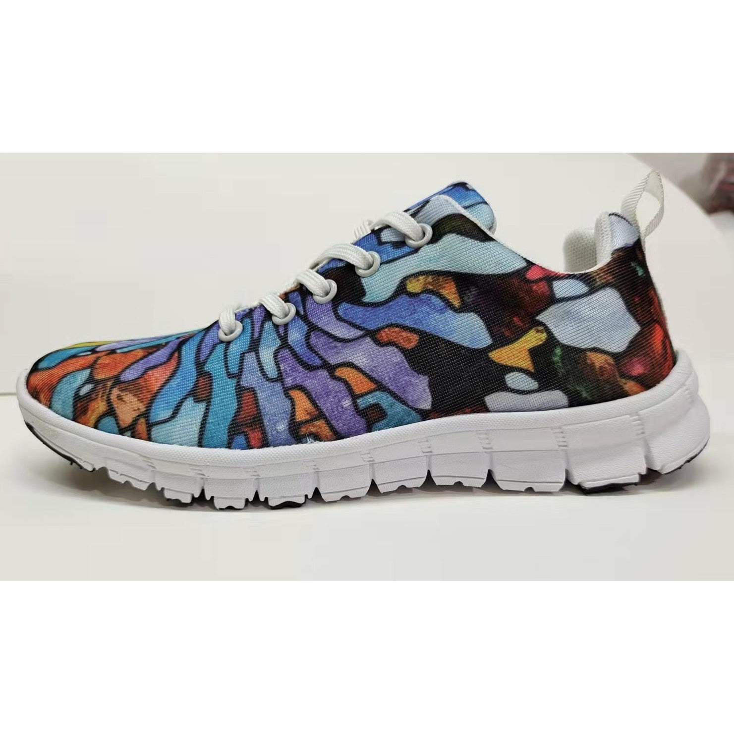 Abstract Colorful Pattern Womens Casual Shoes (Sneakers)