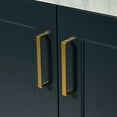 thumbnail image 2 of Ariel Taylor 31 In. Rectangle Sink Vanity With Carrara White Marble Countertop In Midnight Blue, 2 of 10
