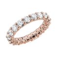 thumbnail image 1 of 2.00 Carat Excellent Rond Naturel Diamond Belle Bande d'Éternité pour Mariée Solide 18K Or Rose Taille 5, 1 of 7
