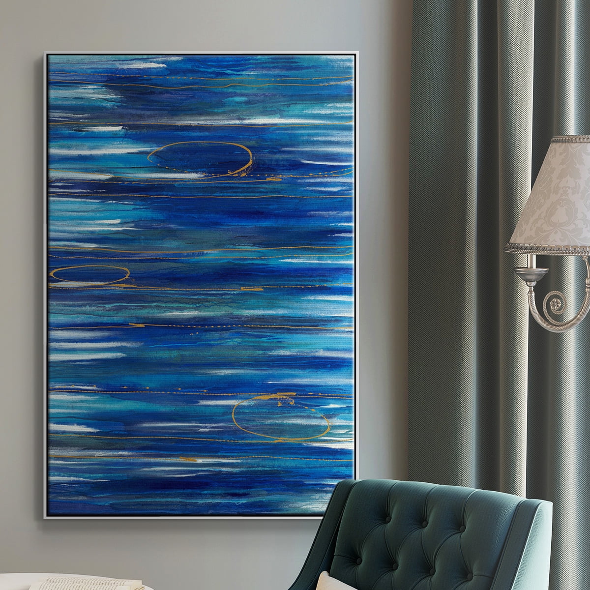 Waterworld Framed Premium Gallery Wrapped Canvas - Ready to Hang